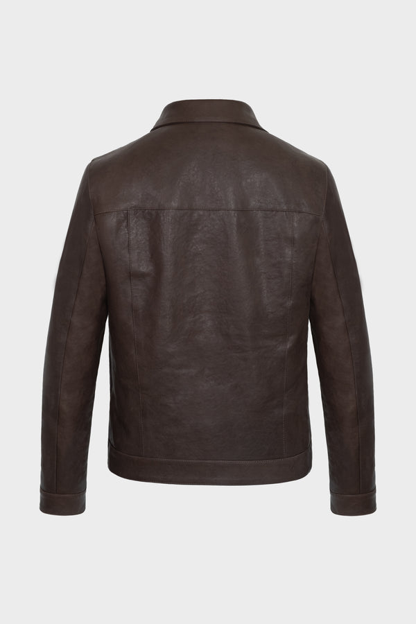 BROWN LEATHER LONDON JACKET