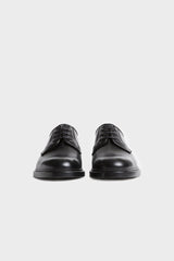 BLACK CALF LEATHER DERBY