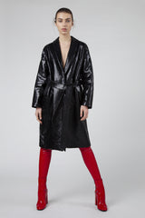 CAPPOTTO IN PITONE NERO