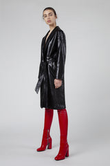 CAPPOTTO IN PITONE NERO