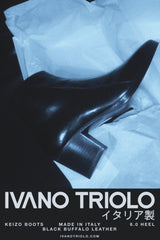 KEIZO BLACK LEATHER BOOTS