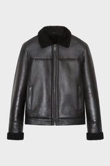 BLACK AVIATOR JACKET