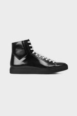 BLACK HIGH TOP SNEAKERS
