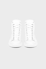 WHITE PYTHON HIGH TOP SNEAKERS