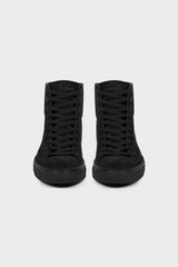 BLACK SUEDE HIGH TOP SNEAKERS