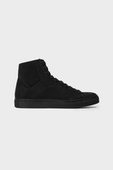 BLACK SUEDE HIGH TOP SNEAKERS