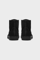 BLACK SUEDE HIGH TOP SNEAKERS