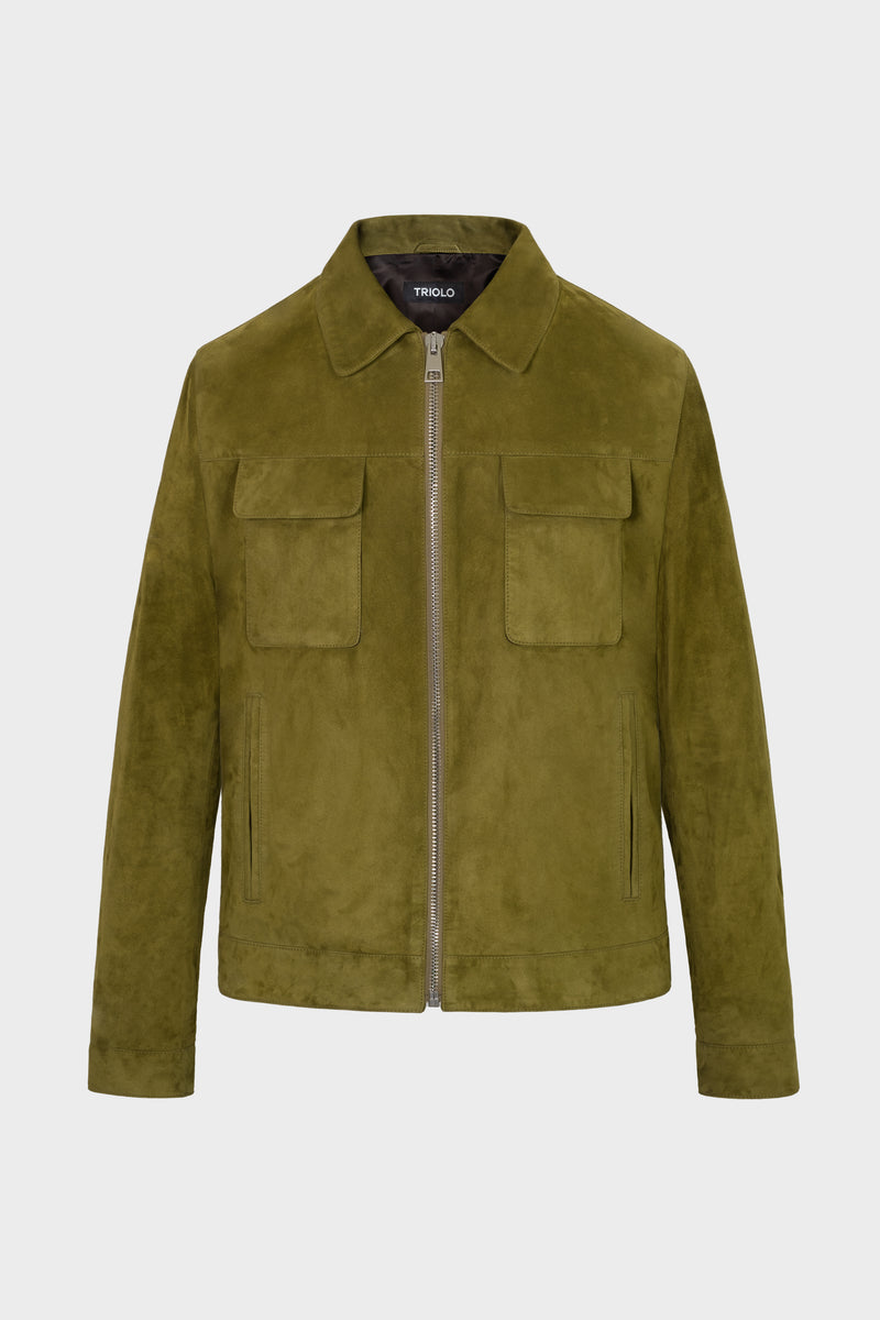 GREEN SUEDE LONDON JACKET