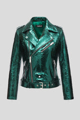 MIRROR GREEN PYTHON CHIODO JACKET