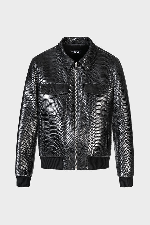 BLACK PYTHON LONDON JACKET